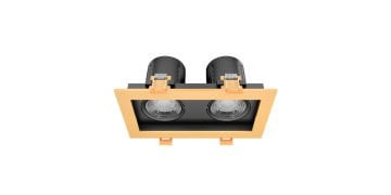 Goya 2x8 Watt İkili Kare Dimlenebilir Samsung Ledli Spot Armatür GY 1743-8