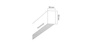 Goya 75 Watt Samsung Ledli Kamaşma Önleyici Dekoratif Sarkıt Linear Armatür 180CM GY 8055-180 4000K (Natural Işık) - Siyah - Baffle Tavan Montaj