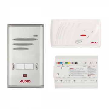 Audio SAÇ301 Konsept Serisi 2 Daire Sesli Çift Sıralı Kapıcılı Diafon Paket