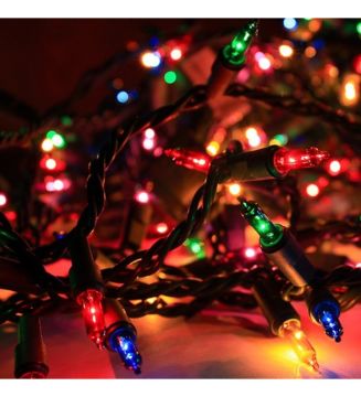 Yılbaşı Ağacı Süsü RGB 3 Metre 40 Flaman Ledli Yılbaşı Süsleme Fiş Tipi SNC-204-1
