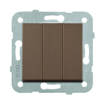 Viko Artline Novella Üçlü Anahtar Mekanizma + Kapak 92605368 Antrasit