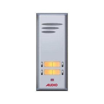 Audio SAÇ301 Konsept Serisi 4 Daire Sesli Çift Sıralı Kapıcılı Diafon Paket