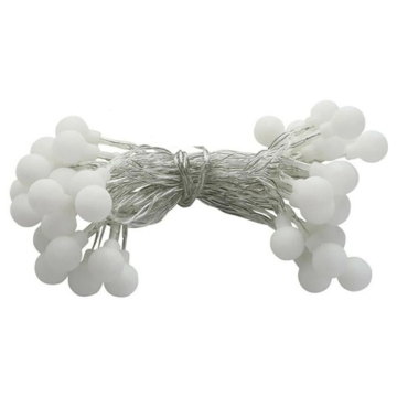 Top Yılbaşı Ağacı Süsü 10 Metre 60 Top Ledli Yılbaşı Süsleme Fiş Tipi SNC-207-1