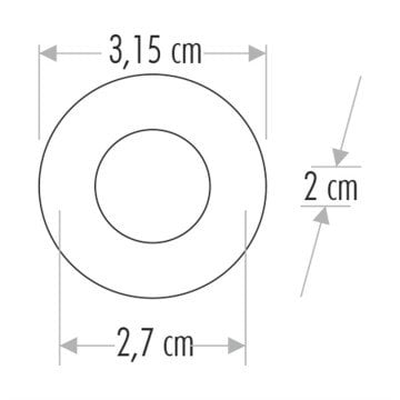 Cata 1,5W Yıldız Gömme Spot Aydınlatma Armatürü Beyaz Kasa ct-5270