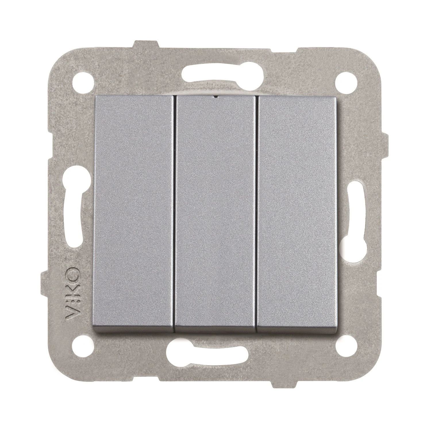 Viko Artline Novella Üçlü Anahtar Mekanizma + Kapak 92605368 Gümüş