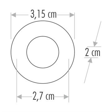 Cata 1,5W Yıldız Gömme Spot Aydınlatma Armatürü Satin Kasa ct-5270