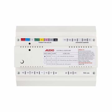 Audio SAÇ301 Konsept Serisi 11 Daire Sesli Çift Sıralı Kapıcılı Diafon Paket