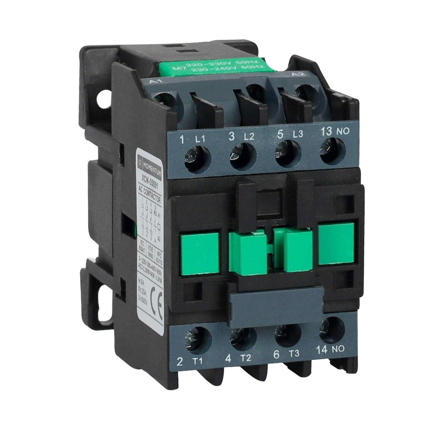 Momentum Kontaktör 12A 5.5Kw 1No Xcn-35121