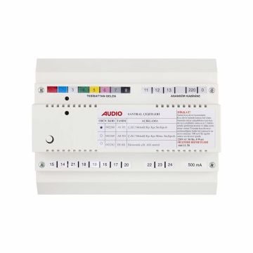 Audio SAÇ301 Konsept Serisi 14 Daire Sesli Çift Sıralı Kapıcılı Diafon Paket