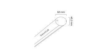 Goya 42 Watt Samsung Ledli Dekoratif Sarkıt Linear Armatür 153CM GY 8076-153