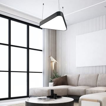 Oval Üçgen Linear Aydınlatma Modern Led Avize Lineer Armatür