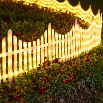 Bahçe Çiti Yılbaşı Süsleme 3 Metre 8 Çitli Dış Mekan Yılbaşı Süsü snc-820-1
