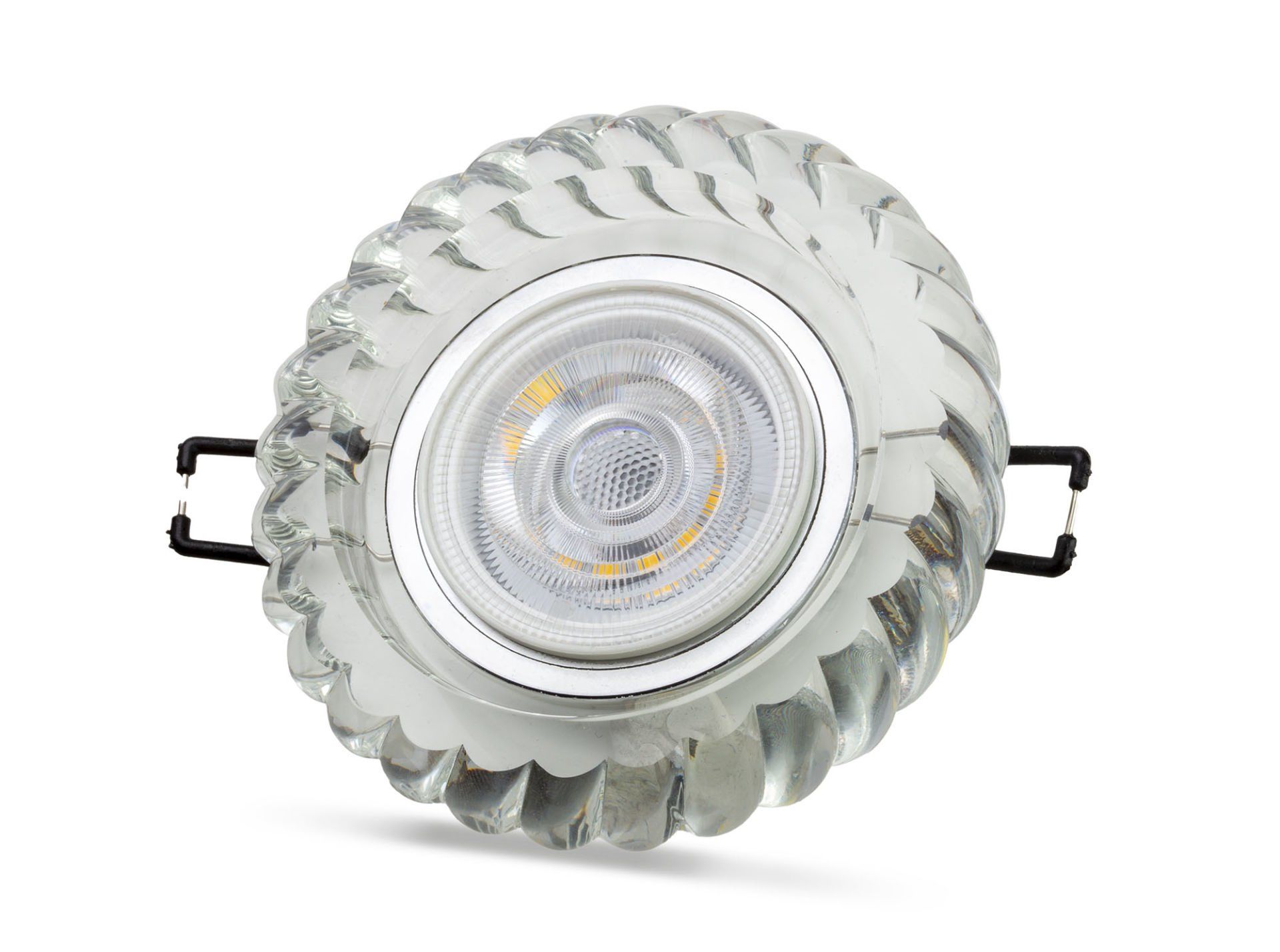 Noas Karya 4000K Led Çerçeveli Dekoratif Kristal Cam Spot Kasası YL65-1697 - Ampul Hariç