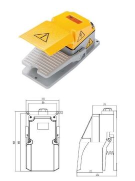 Momentum Döküm Korumalı Ayak Pedalı No+Nc Mpd-15400