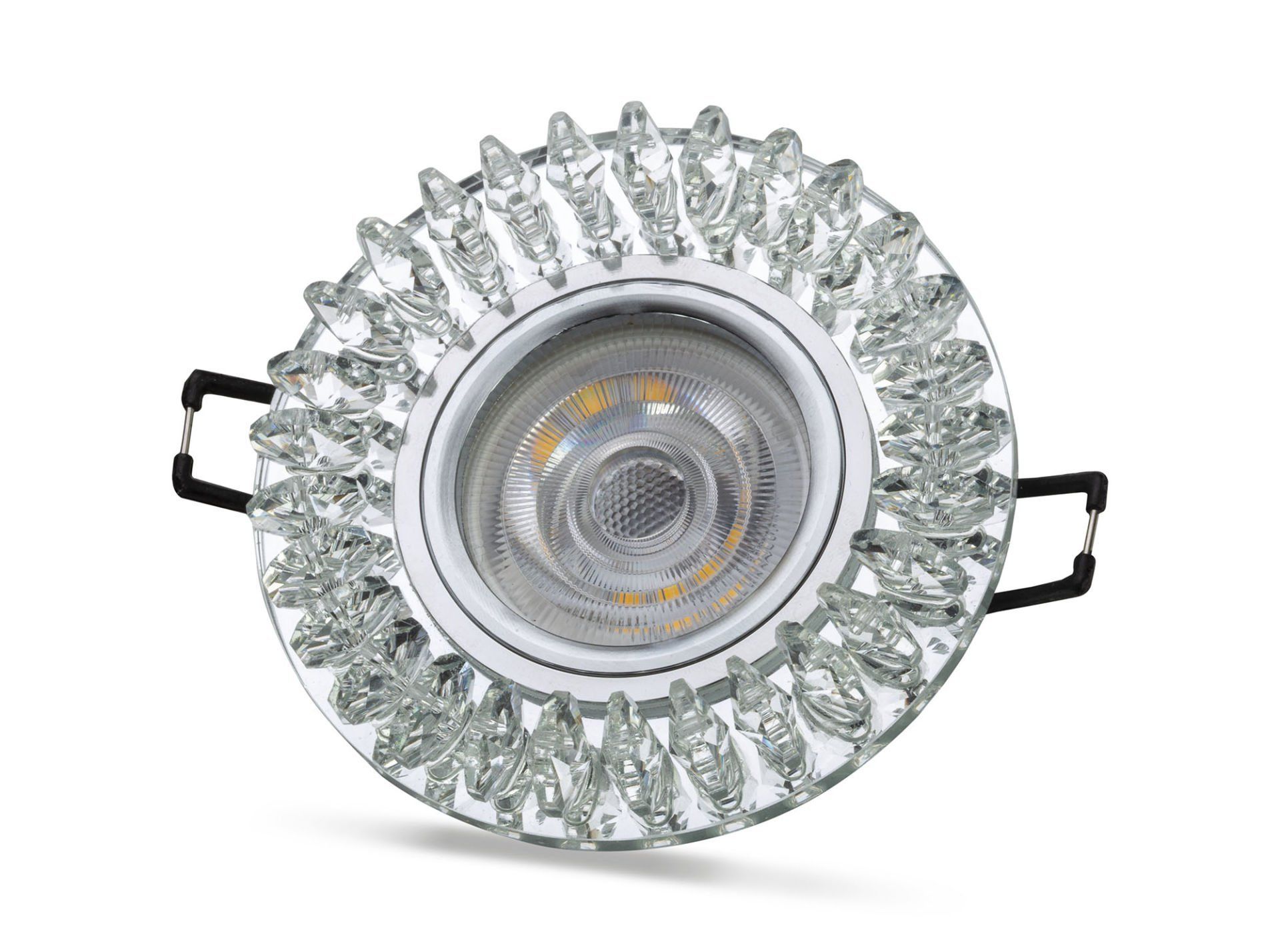 Noas Troya 4000K Led Çerçeveli Dekoratif Kristal Cam Spot Kasası YL65-1727 - Ampul Hariç
