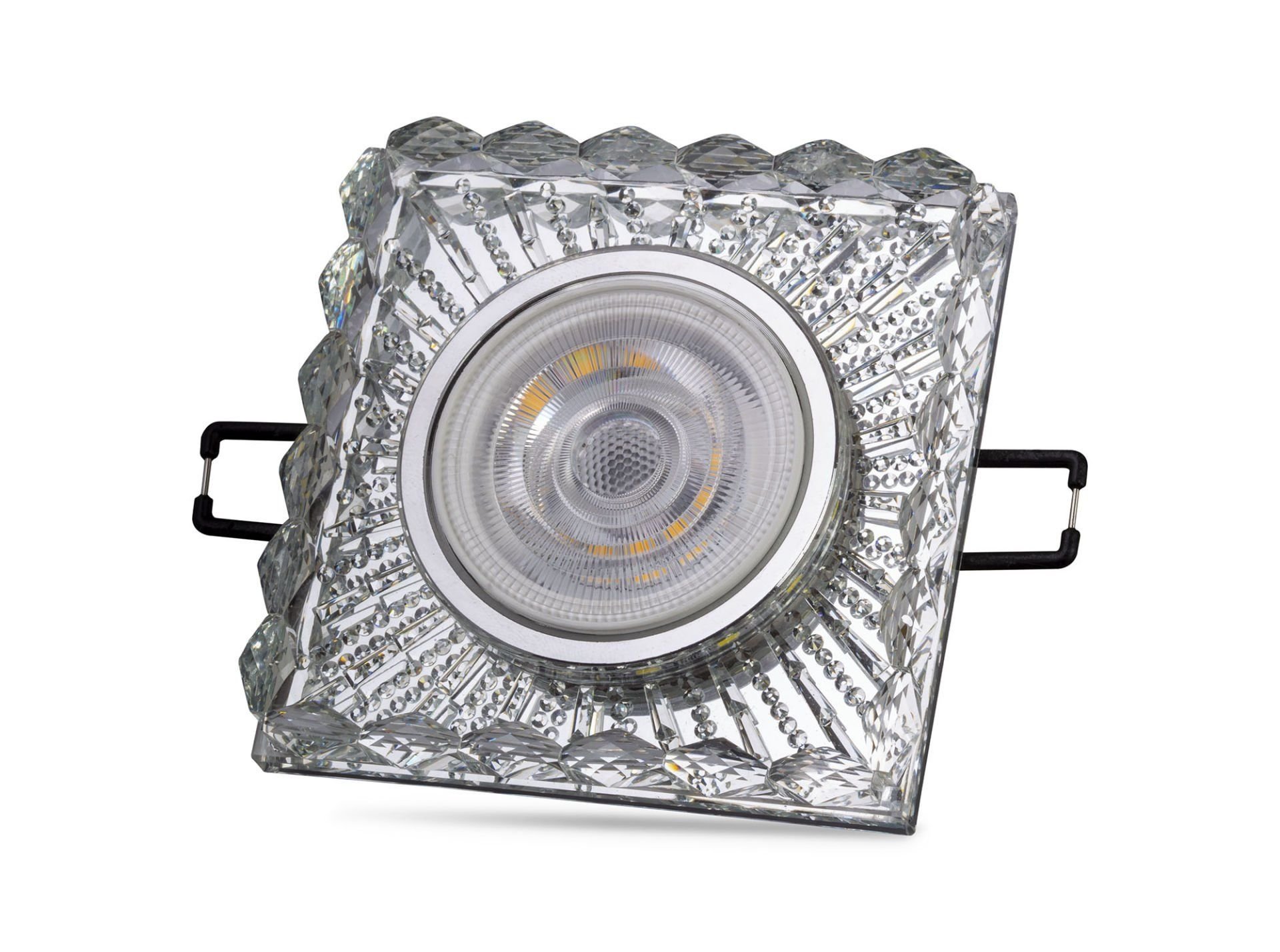 Noas Selen 4000K Led Çerçeveli Dekoratif Kristal Cam Spot Kasası YL65-1737 - Ampul Hariç