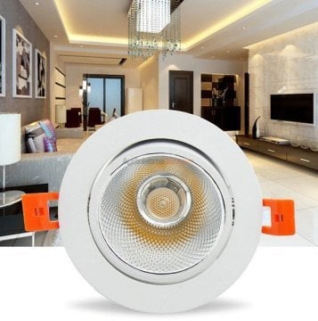 Cata 7W Akik Beyaz Yuvarlak Led Spot Aydınlatma Armatürü Beyaz Kasa ct-5204