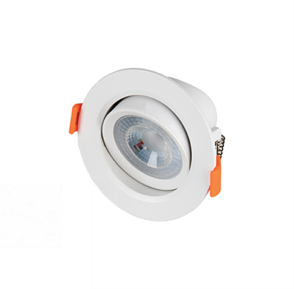 Cata 7W Akik Beyaz Yuvarlak Led Spot Aydınlatma Armatürü Beyaz Kasa ct-5204 3200K (Gün Işığı)