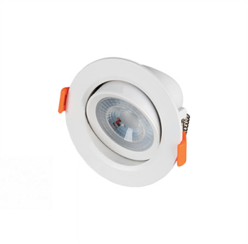 Cata 7W Akik Beyaz Yuvarlak Led Spot Aydınlatma Armatürü Beyaz Kasa ct-5204 3200K (Gün Işığı)