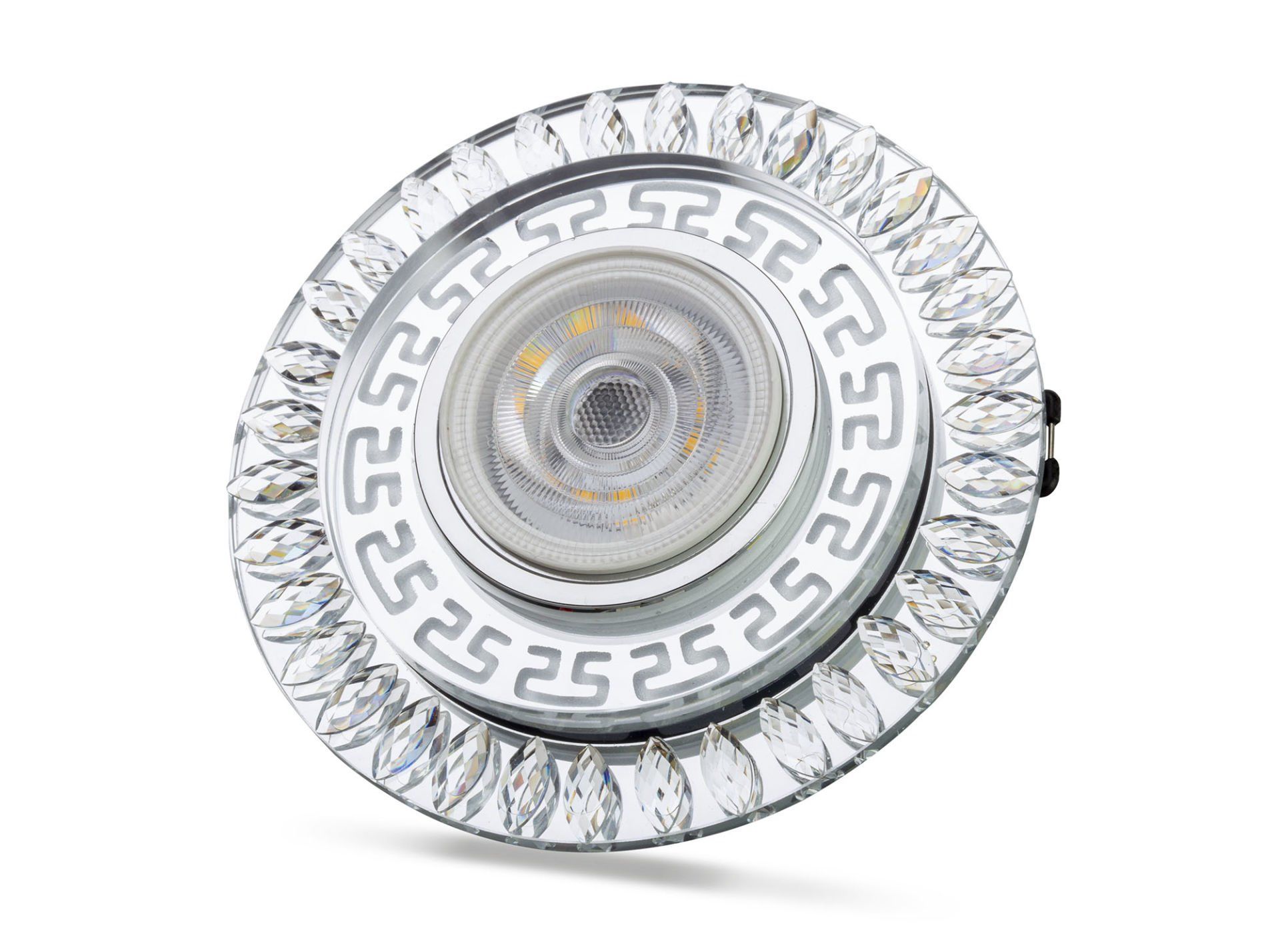 Noas Flora 4000K Led Çerçeveli Dekoratif Kristal Cam Spot Kasası YL65-1757 - Ampul Hariç