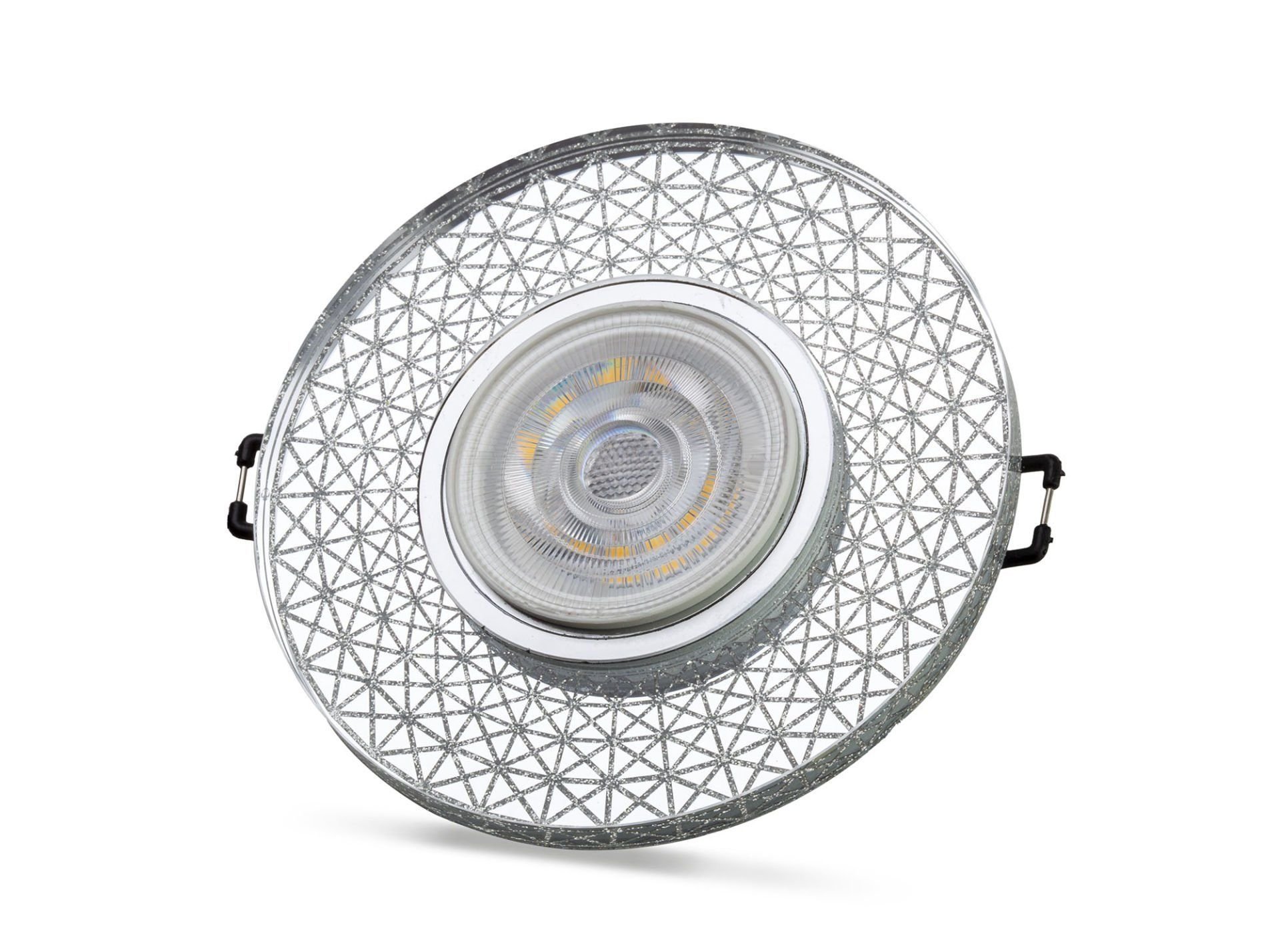 Noas İris 4000K Led Çerçeveli Dekoratif Kristal Cam Spot Kasası YL65-1767 - Ampul Hariç