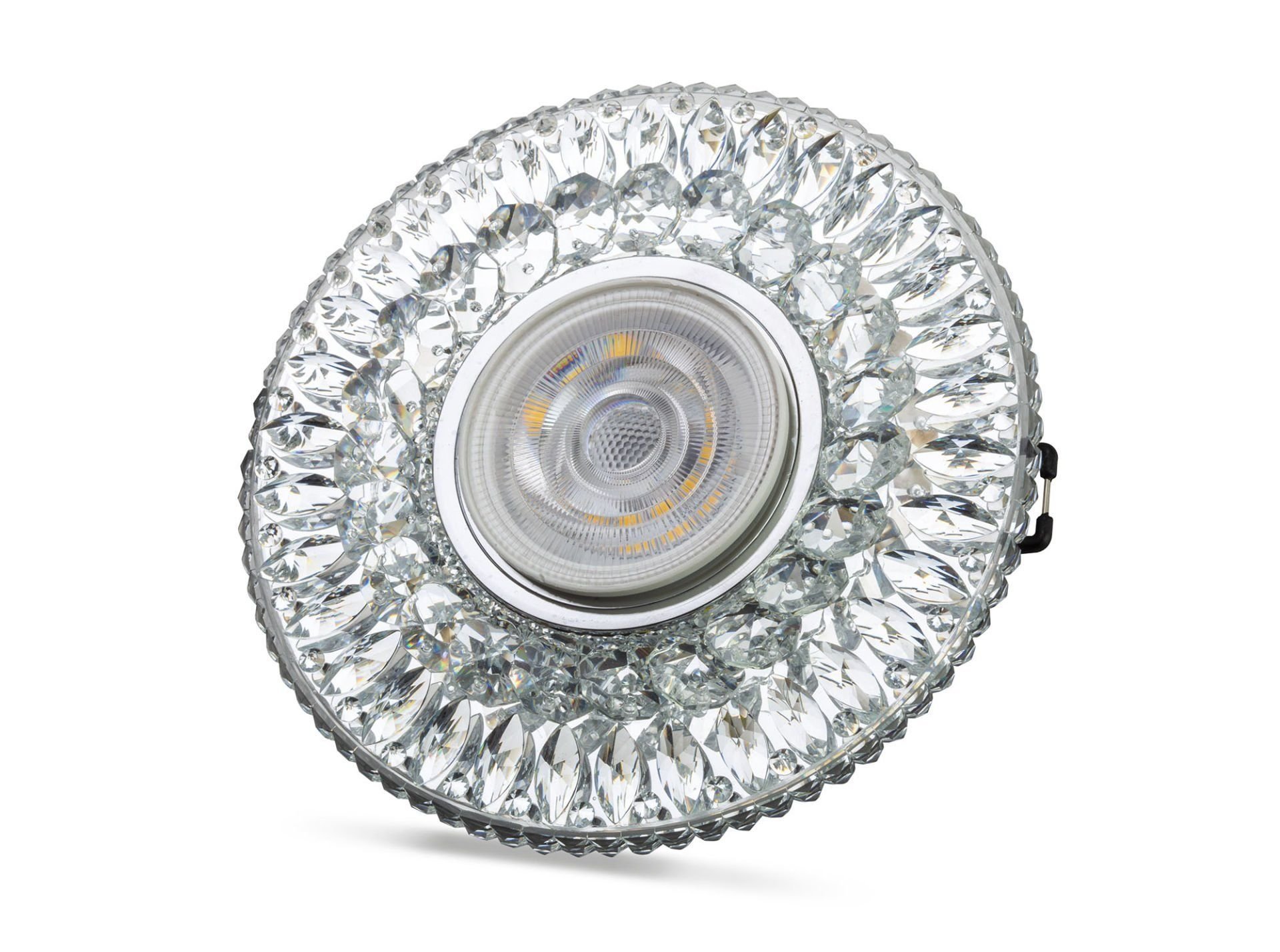 Noas Athena 4000K Led Çerçeveli Dekoratif Kristal Cam Spot Kasası YL65-1777 - Ampul Hariç