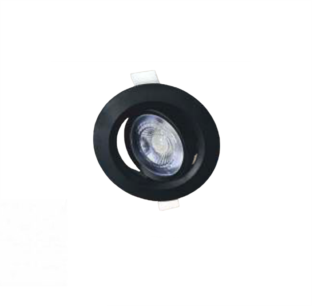 Cata 6W Akik Yuvarlak Led Spot Aydınlatma Armatürü Siyah Kasa ct-5200 3200K (Gün Işığı)