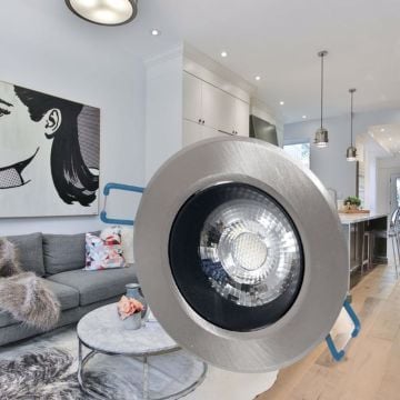 Cata 6W Oltu Yuvarlak Cob Led Spot Aydınlatma Armatürü Satin Kasa ct-5252