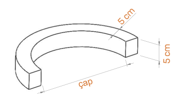 Samsung Led Tridonic Trafolu Sıva Üstü Yarım Ay Ahşap Linear Armatür 5x5 Cm Kasa Linear Aydınlatma 60CM - 4000K (Natural Işık) - Kayın - Askılı