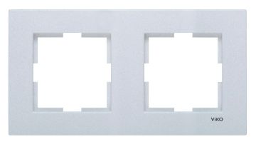 Viko Artline Novella İkili Çerçeve 92190612 Gümüş