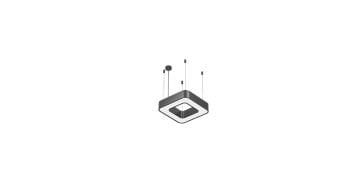 Goya 28 Watt Samsung Ledli Dekoratif Sarkıt Oval Kare Linear Aydınlatma 40CM GY 8114-40