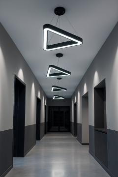 Oval Üçgen Simit Linear Aydınlatma Modern Led Avize Lineer Armatür