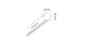 Goya 45 Watt Samsung Ledli Dekoratif Sarkıt Linear Armatür 92CM GY 8077-92