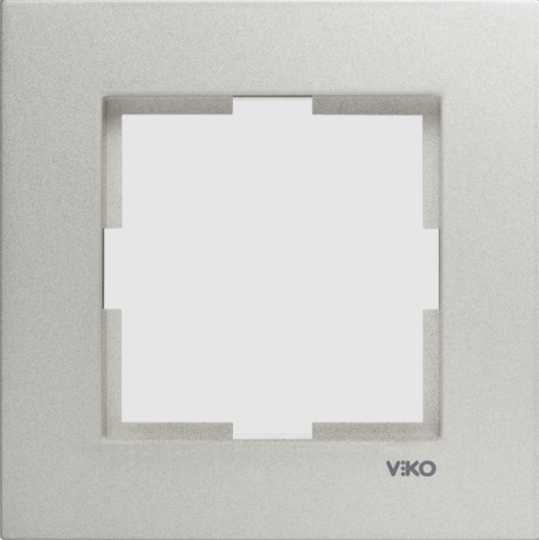 Viko Artline Novella Tekli Çerçeve 92190611 Metalik Beyaz