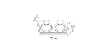 Goya 2x36 Watt Samsung Ledli Kare Cob Led Spot Mağaza Armatürü GY 3052-42