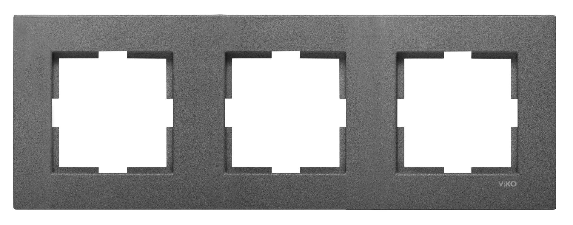 Viko Artline Novella Üçlü Çerçeve 92190613 Füme