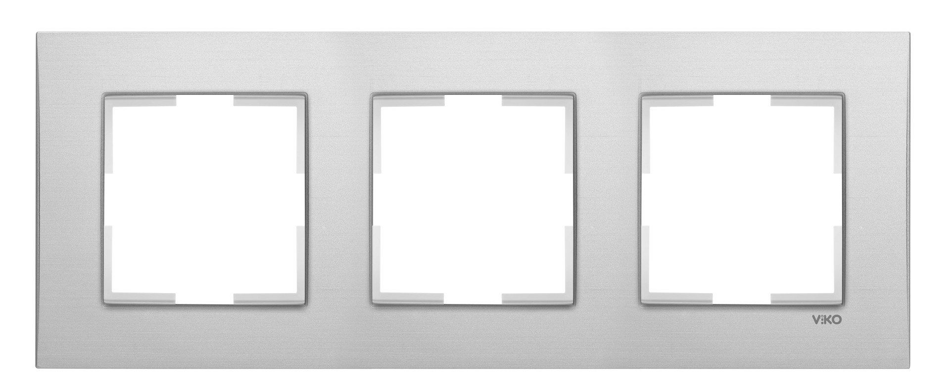 Viko Artline Novella Üçlü Çerçeve 92190613 Gümüş