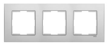 Viko Artline Novella Üçlü Çerçeve 92190613 Gümüş