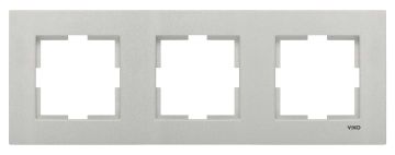 Viko Artline Novella Üçlü Çerçeve 92190613 Metalik Beyaz