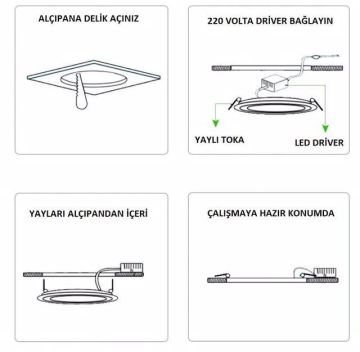 Noas 36W Plus Ayarlanabilir Sıva Altı Led Panel 4000K Natural Işık YL12-3607