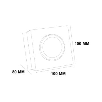 Samsung Led Baffle Petek Tavan Aydınlatma 10x10 Cm Spot Aydınlatma Armatürü