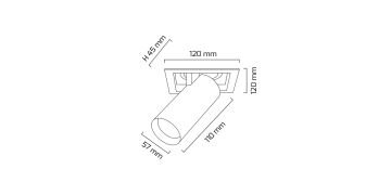 Goya 14 Watt Samsung Ledli Yuvarlak Cob Led Spot Mağaza Armatürü GY 3151-14