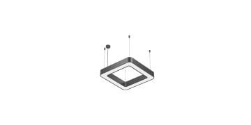 Goya 73 Watt Samsung Ledli Dekoratif Sarkıt Oval Kare Linear Aydınlatma 90CM GY 8114-90