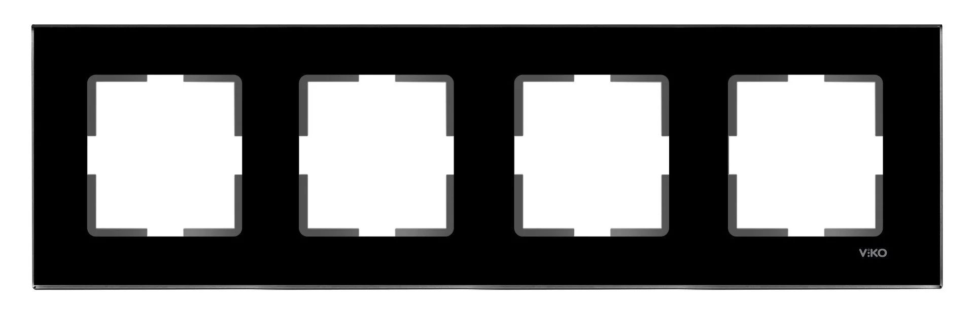 Viko Artline Novella Dörtlü Çerçeve 92190614 Siyah