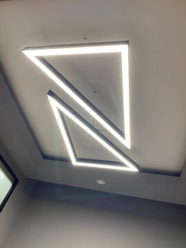 Üçgen Linear Aydınlatma Modern Led Avize Lineer Armatür