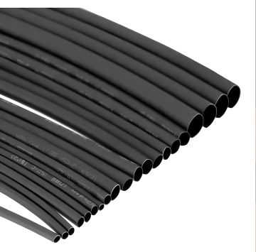 Woer 1 Mm Siyah Isı İle Daralan Makaron 200 Metrelik Rulo