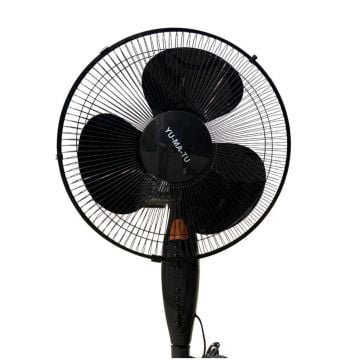 Yumatu Zaman Ayarlı 3 Kademeli 16'' Ayaklı Vantilatör Siyah Kasa