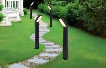 Akdeniz Dış Mekan Modern Bahçe Armatürü Led Yol Aydınlatma Direği 225 Cm