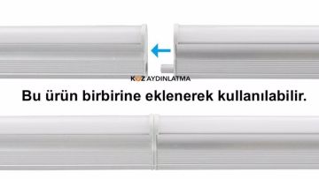 Cata 15W T5 Bant Armatür Eklenebilir Anahtarlı Led Bant Armatür Aydınlatma CT-2368