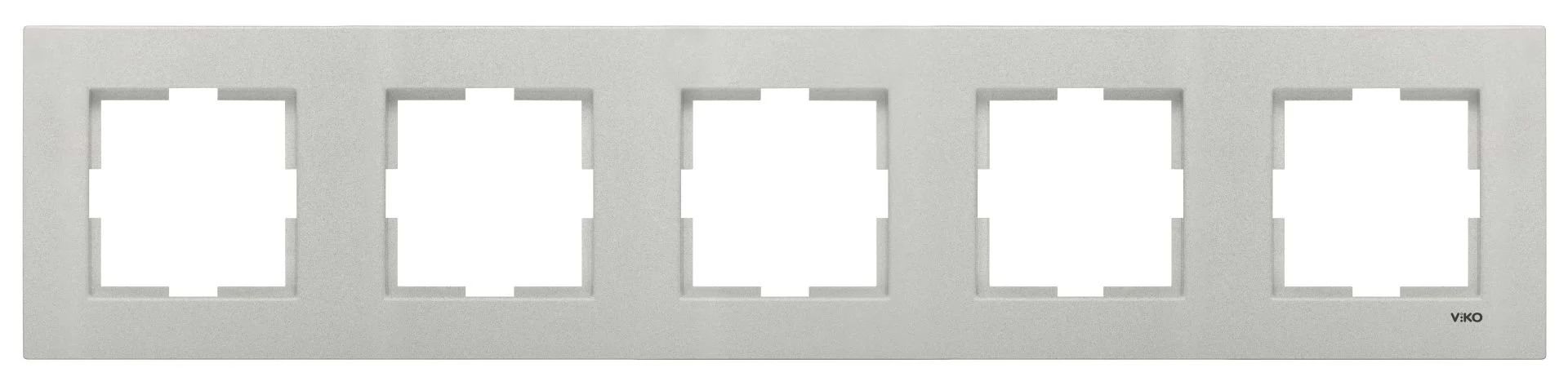 Viko Artline Novella Beşli Çerçeve 92190615 Metalik Beyaz